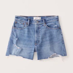 Abercrombie & Fitch Curve Love High Rise 4 Inch Mom Short